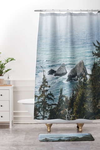 Luke Gram Pacific Northwest I Shower Curtain And Mat