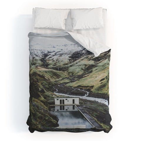 Luke Gram Seljavallalaug Iceland Duvet Cover