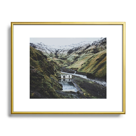 Luke Gram Seljavallalaug Iceland Metal Framed Art Print