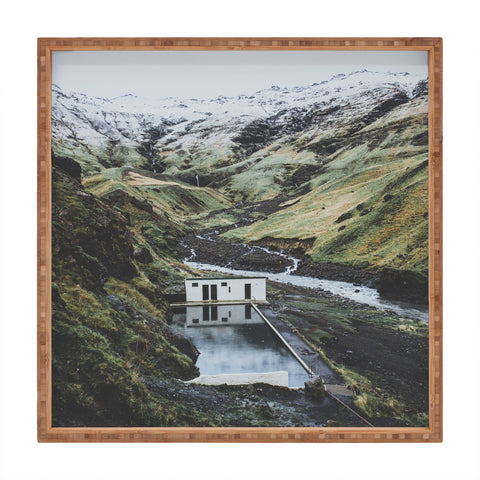 Luke Gram Seljavallalaug Iceland Square Tray