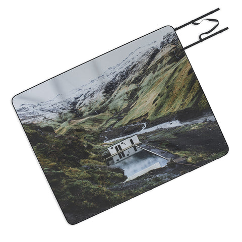 Luke Gram Seljavallalaug Iceland Picnic Blanket