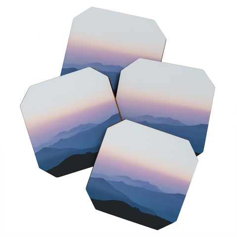 Luke Gram Sunset in the Annapurnas Coaster Set