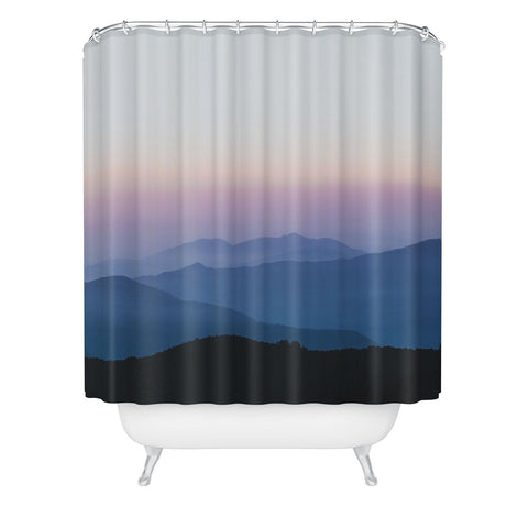 Luke Gram Sunset in the Annapurnas Shower Curtain