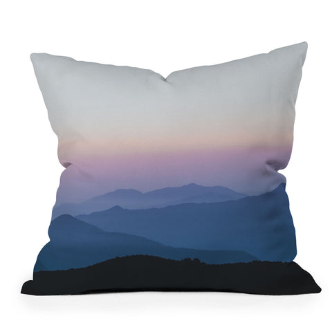 Luke Gram Sunset in the Annapurnas Throw Pillow
