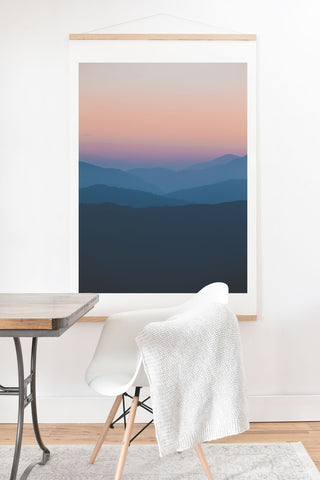 Luke Gram Sunset over Nepal Art Print And Hanger