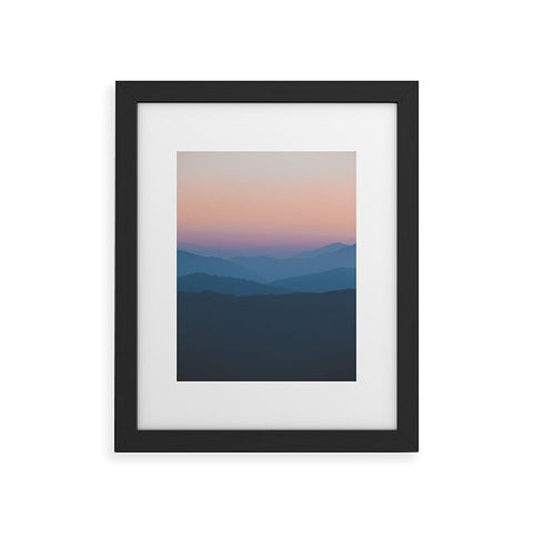 Luke Gram Sunset over Nepal Framed Art Print