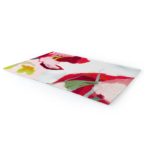 lunetricotee abstract bloom I Area Rug