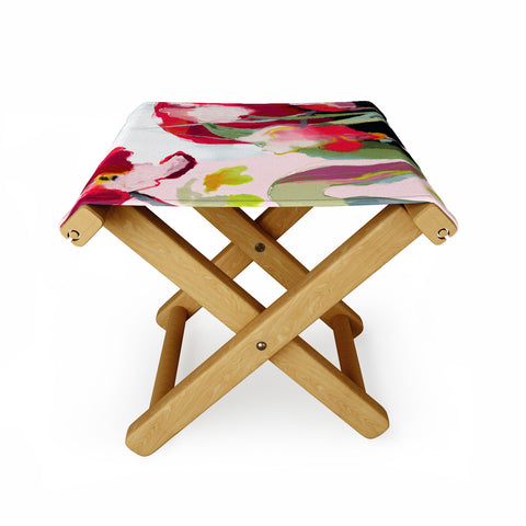 lunetricotee abstract bloom I Folding Stool