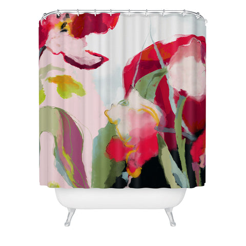 lunetricotee abstract bloom I Shower Curtain
