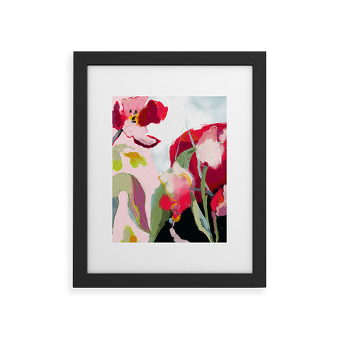 lunetricotee abstract bloom I Framed Art Print