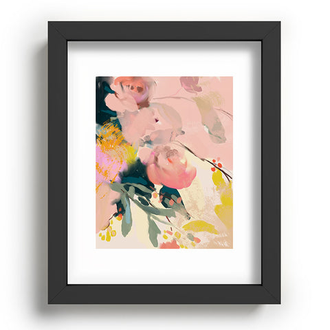 lunetricotee abstract floral inspiration Recessed Framing Rectangle