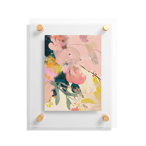 lunetricotee abstract floral inspiration Floating Acrylic Print