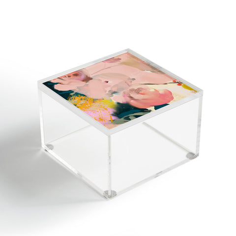 lunetricotee abstract floral inspiration Acrylic Box