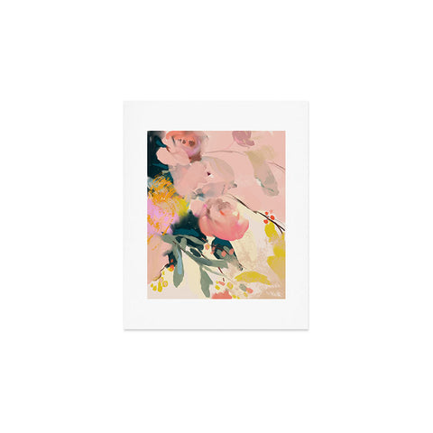 lunetricotee abstract floral inspiration Art Print