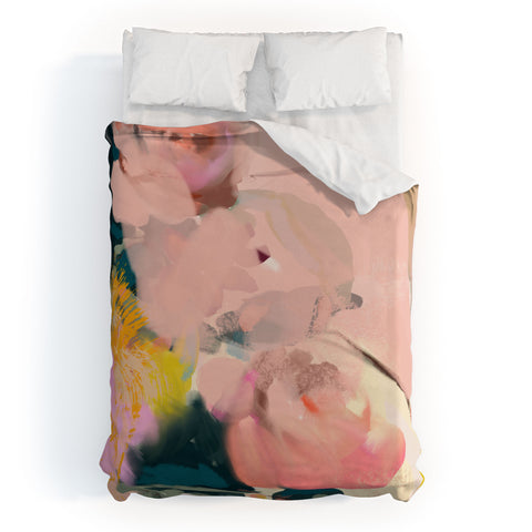 lunetricotee abstract floral inspiration Duvet Cover