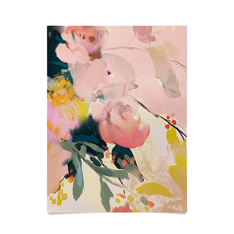 lunetricotee abstract floral inspiration Poster