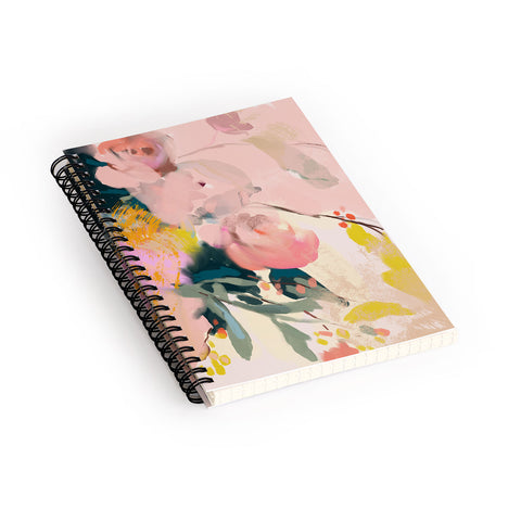 lunetricotee abstract floral inspiration Spiral Notebook