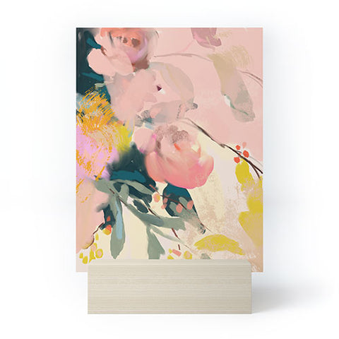 lunetricotee abstract floral inspiration Mini Art Print