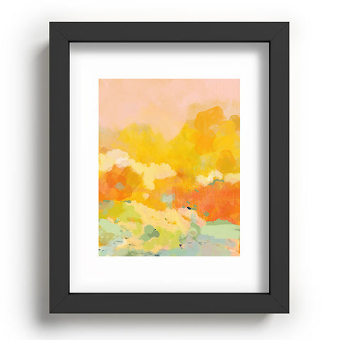 lunetricotee abstract spring sun Recessed Framing Rectangle