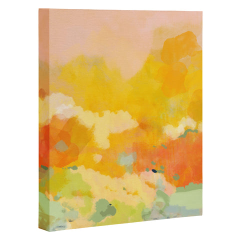 lunetricotee abstract spring sun Art Canvas