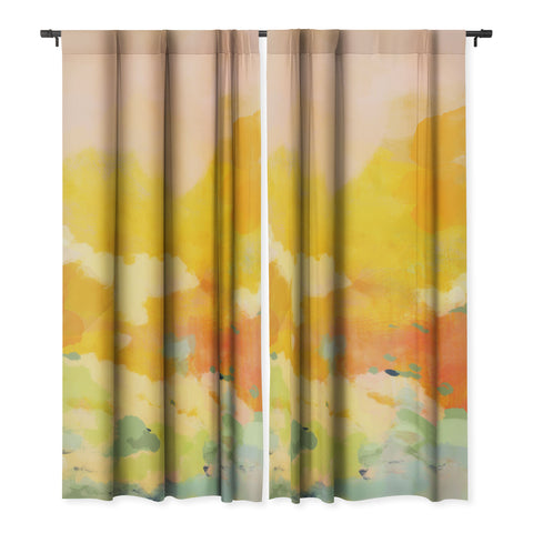 lunetricotee abstract spring sun Blackout Non Repeat