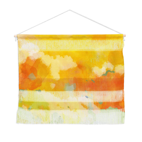 lunetricotee abstract spring sun Wall Hanging Landscape