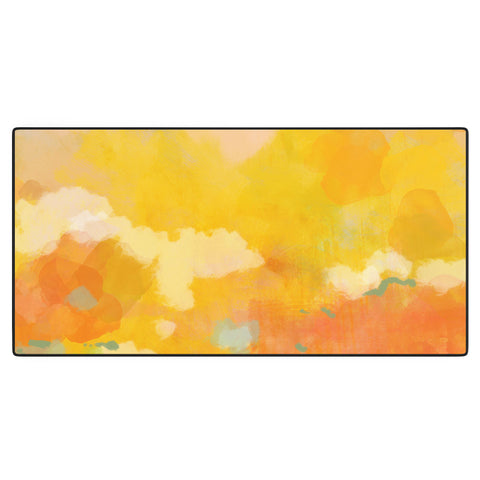 lunetricotee abstract spring sun Desk Mat