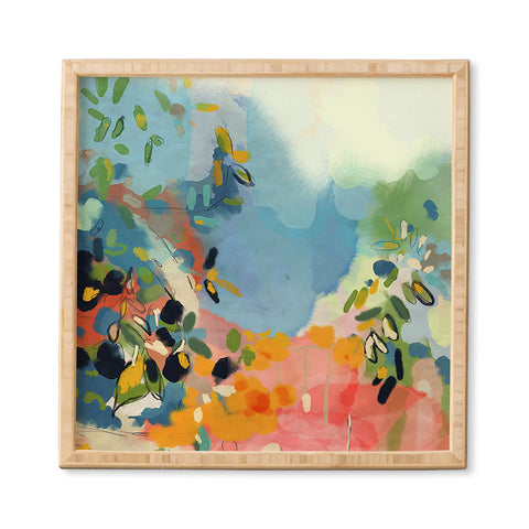 lunetricotee garden with sea view and olive tree Framed Wall Art