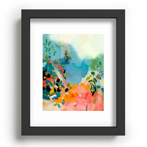 lunetricotee garden with sea view and olive tree Recessed Framing Rectangle