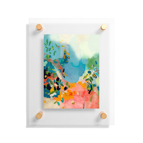 lunetricotee garden with sea view and olive tree Floating Acrylic Print