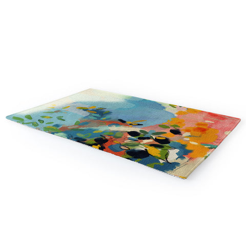 lunetricotee garden with sea view and olive tree Area Rug