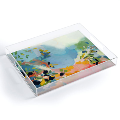 lunetricotee garden with sea view and olive tree Acrylic Tray