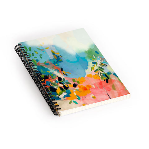 lunetricotee garden with sea view and olive tree Spiral Notebook
