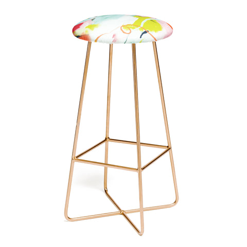 lunetricotee landscape in spring Bar Stool