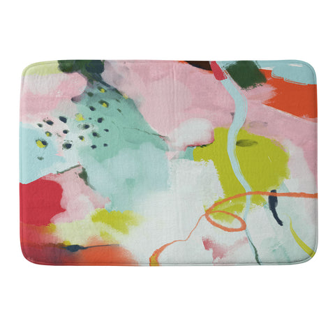 lunetricotee landscape in spring Memory Foam Bath Mat