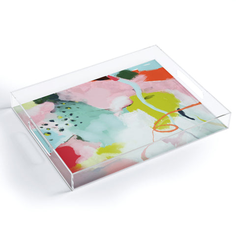 lunetricotee landscape in spring Acrylic Tray