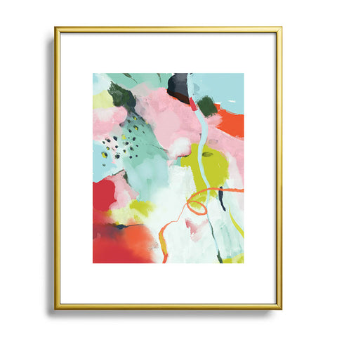 lunetricotee landscape in spring Metal Framed Art Print