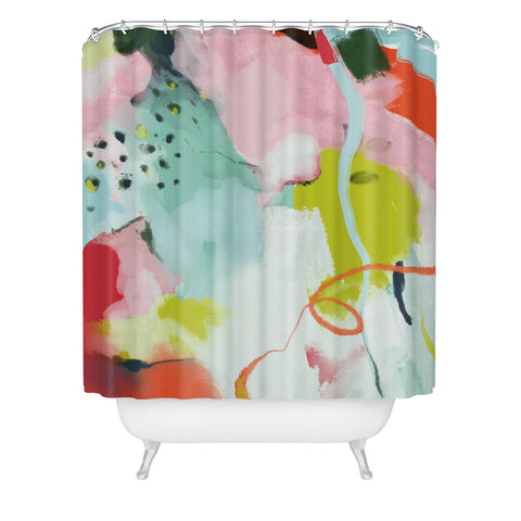 lunetricotee landscape in spring Shower Curtain
