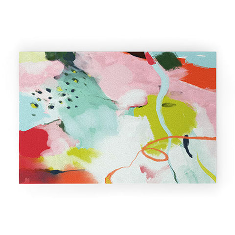 lunetricotee landscape in spring Welcome Mat