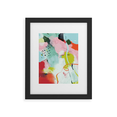 lunetricotee landscape in spring Framed Art Print