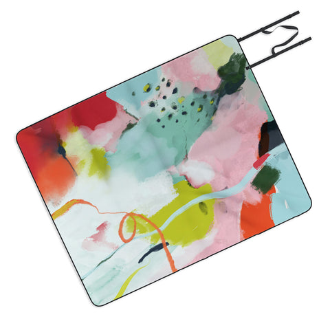 lunetricotee landscape in spring Picnic Blanket