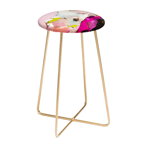 lunetricotee landscape mountain painting Counter Stool