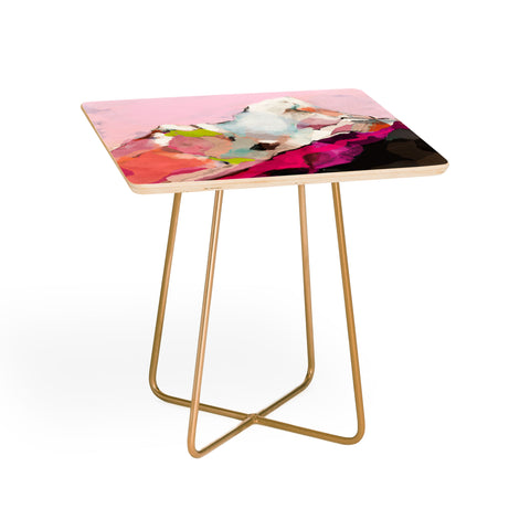 lunetricotee landscape mountain painting Side Table
