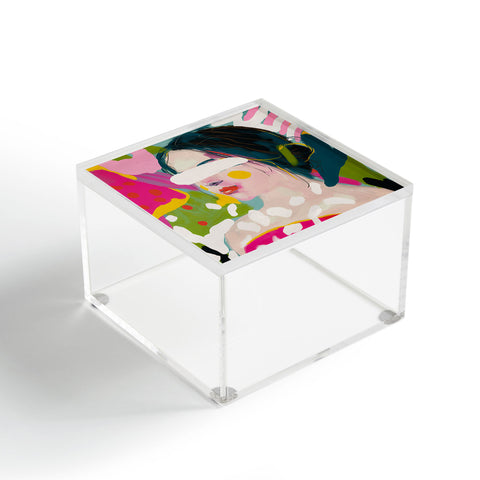 lunetricotee look at me woman portrait Acrylic Box