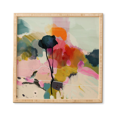 lunetricotee paysage abstract Framed Wall Art