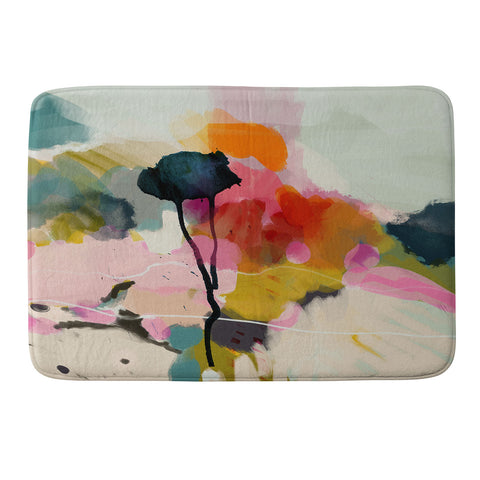 lunetricotee paysage abstract Memory Foam Bath Mat