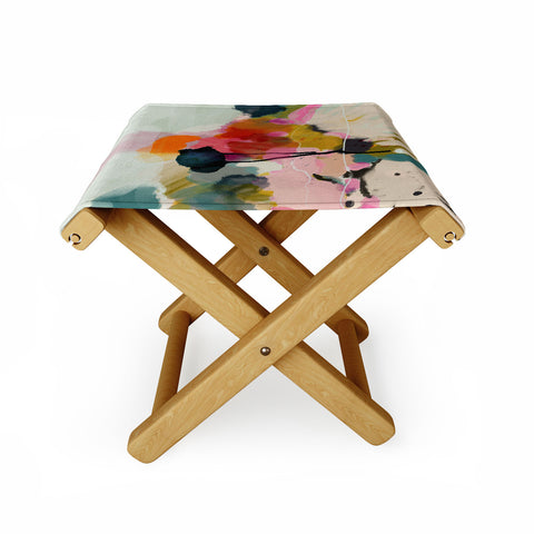 lunetricotee paysage abstract Folding Stool