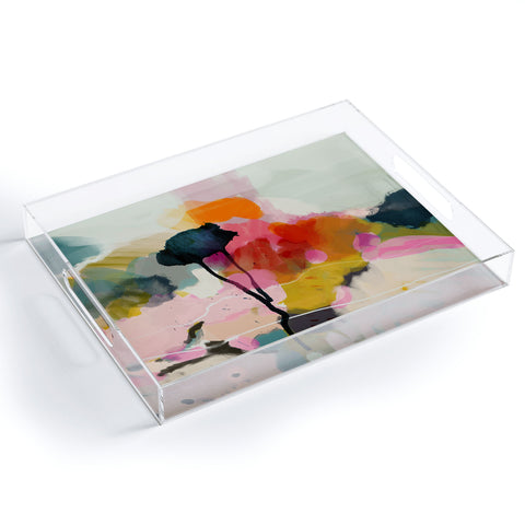 lunetricotee paysage abstract Acrylic Tray