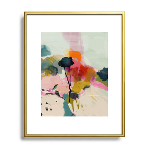 lunetricotee paysage abstract Metal Framed Art Print