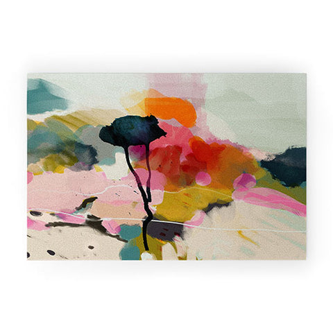 lunetricotee paysage abstract Welcome Mat